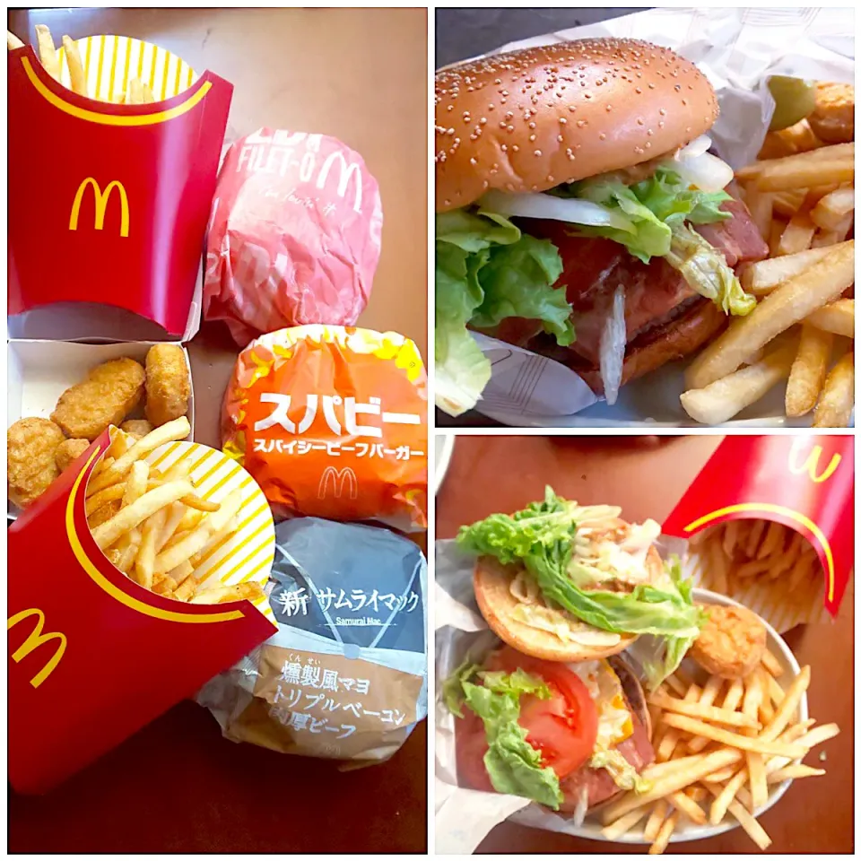 Saturday brunch🍔🍟ポテト販売中止前の食べ収め🤣|🌈Ami🍻さん