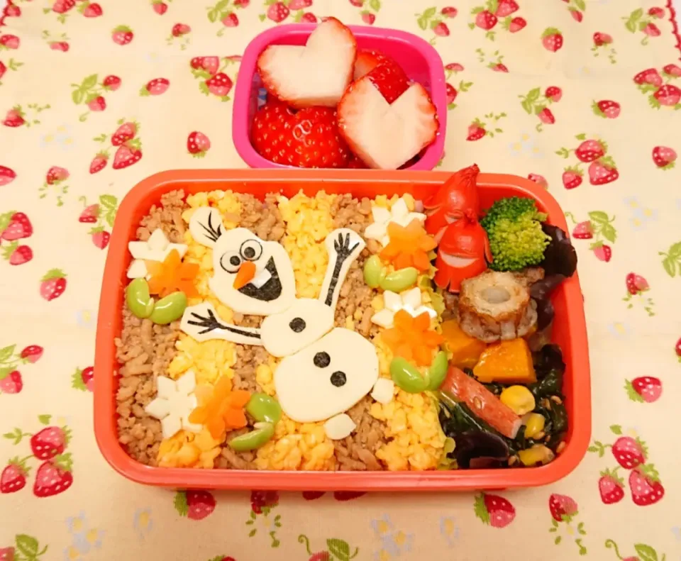 オラフのそぼろ弁当❤️|みちゅあしさん