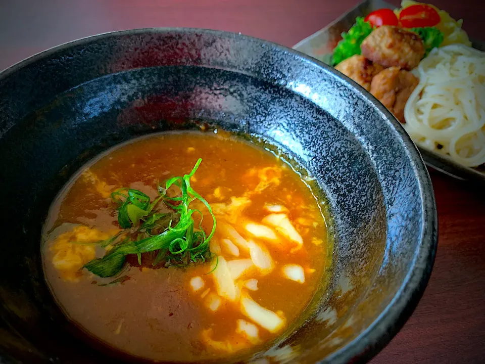 手作りハンバーグのチーズカレーつけ麺|半田手延べそうめんの店 阿波や壱兆さん