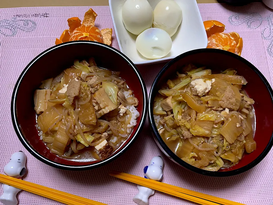 すき焼き丼♪ふたり晩ごはん~(^^)❤︎|いつくしみちゃんさん