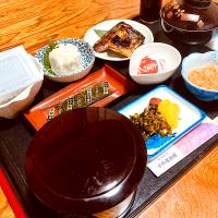 飯坂温泉「平野屋旅館」の朝食(2日目)
