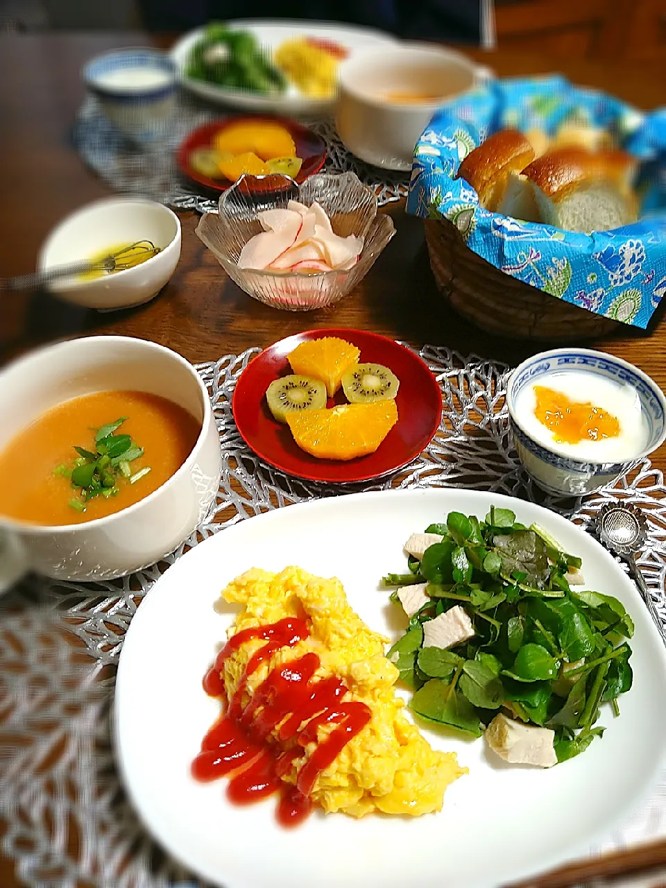 Snapdishの料理写真:朝ごはん⛅！|まめころさん