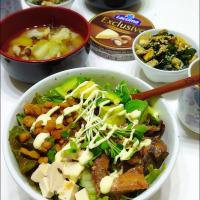まりおさんの料理 鯖缶ｱﾎﾞｶﾄﾞ納豆
