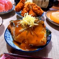 イチロッタさんの料理 『さばの味噌煮』✨✨✨脂の乗った済州島のサバだよ。😉