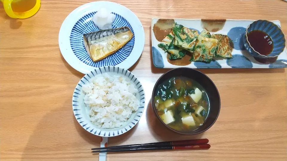 塩鯖＆チヂミ定食|みんさん