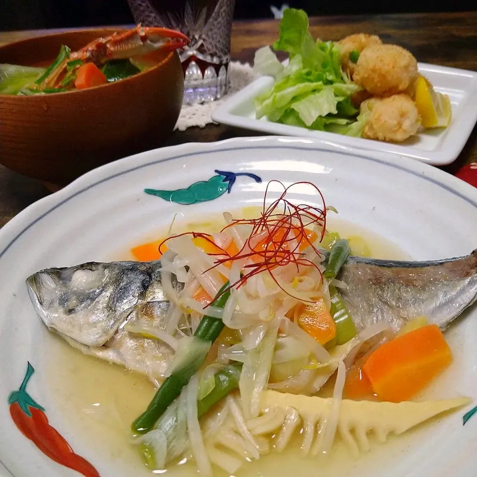 Snapdishの料理写真:あじの野菜餡掛け🐟|とまと🍅さん