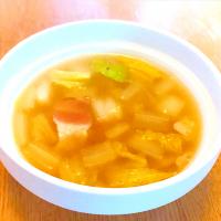 白菜ベーコンの麹甘酒スープ