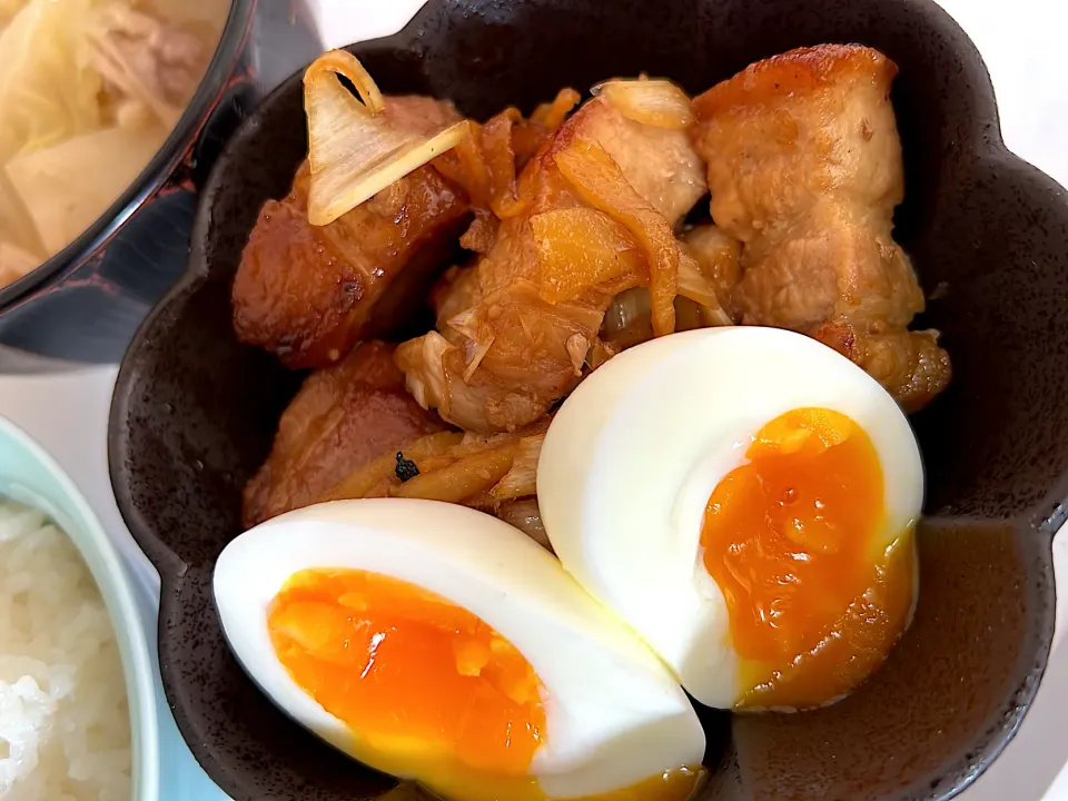 なんちゃって？時短豚角煮 お昼ご飯|ひろこさん