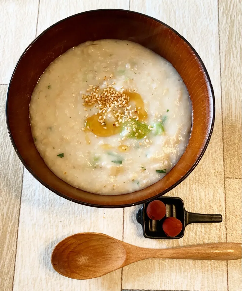 時短❗️オートミール中華粥🥣|みっこちゃんさん