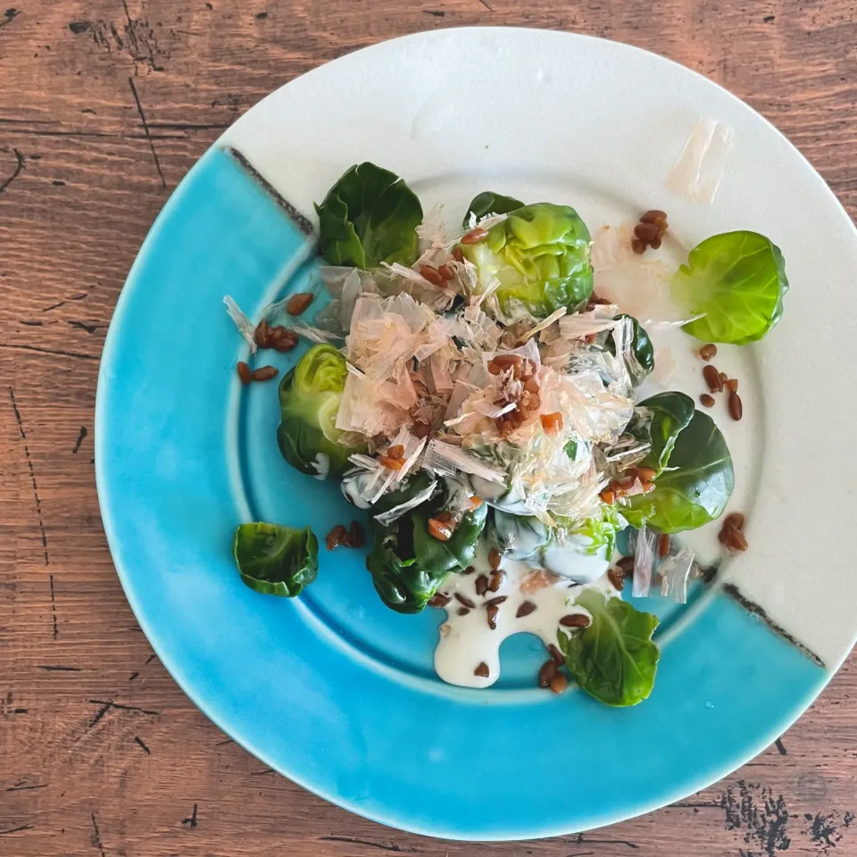 芽キャベツの醤油麹おかか|sonokoさん