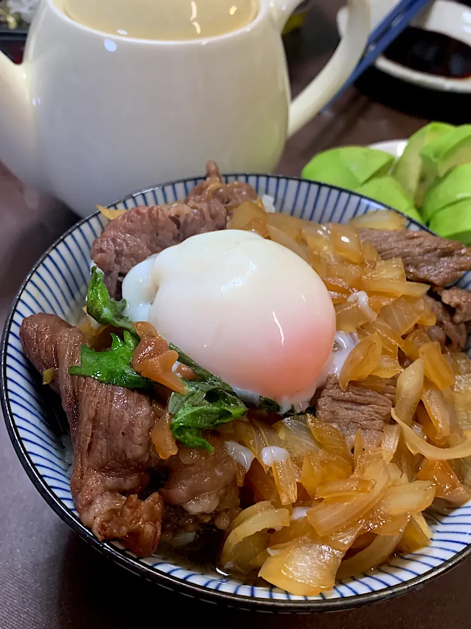 和牛すき焼き茶漬け|のぶさん