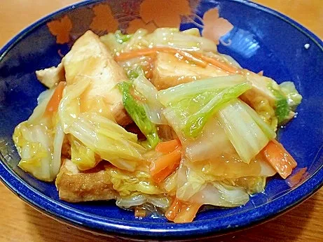 根岸農園さんの白菜と厚揚げのうま煮 #楽天レシピ|楽天レシピさん