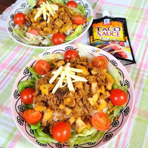 「ＭＣ　タコソース」を使ってみたSnapdishの料理・レシピ写真:タコライス