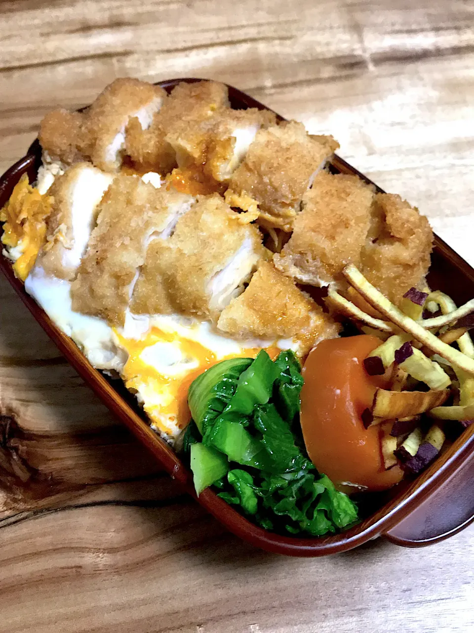 チキンカツとじ弁当|二キィさん