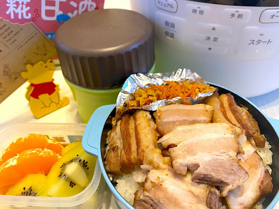 糀甘酒で豚の角煮〜男子高校生弁当〜|こずりんさん