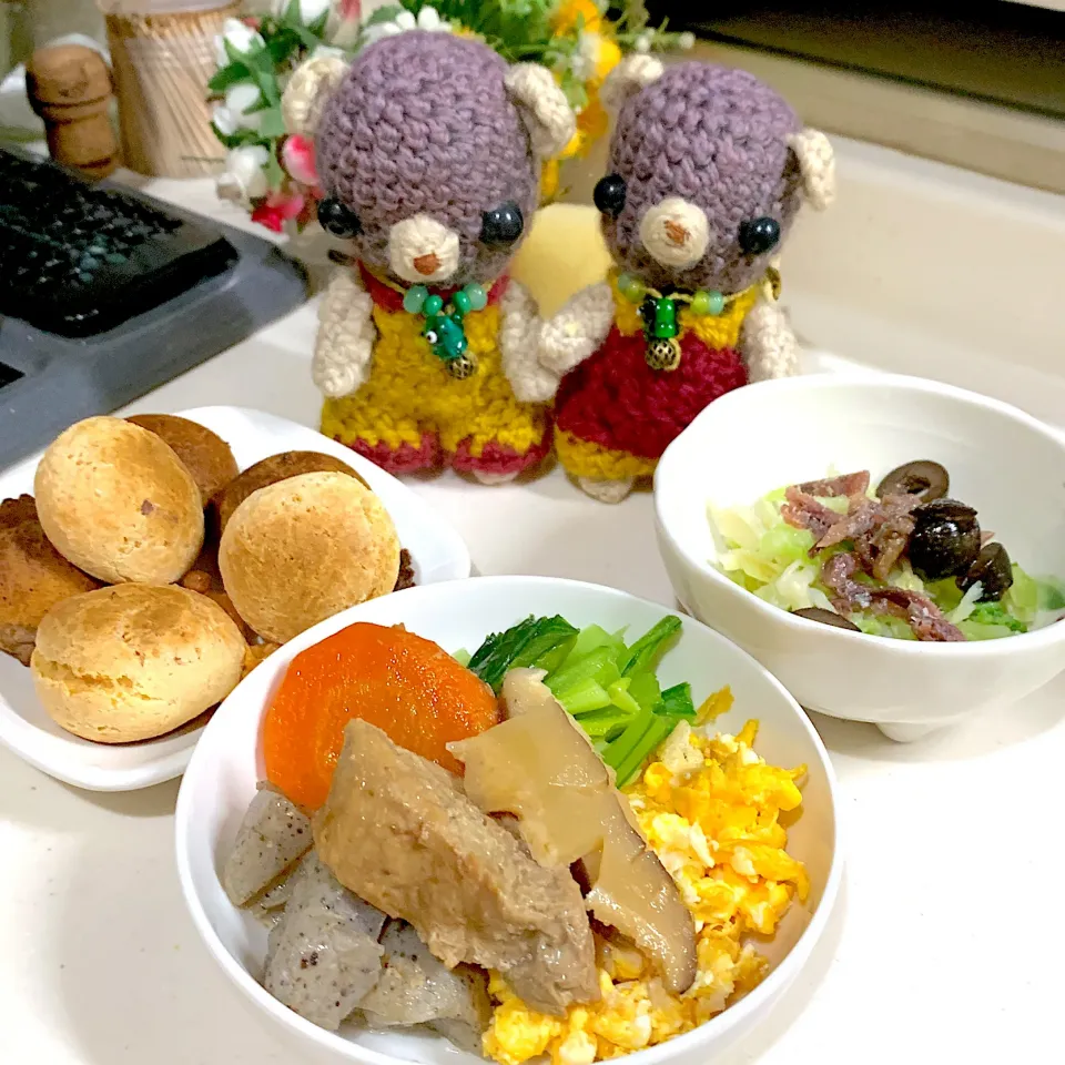 Snapdishの料理写真:晩ごぱん( ˘ω˘ )|chagashiさん