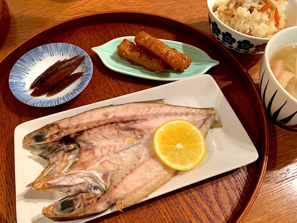 焼き魚の和のご飯|いちごさん