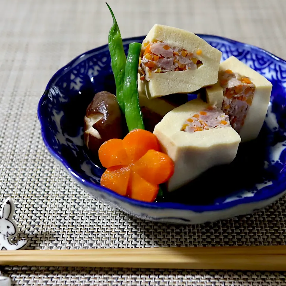 yucca@さんの料理 高野豆腐の肉詰め|かおるさん