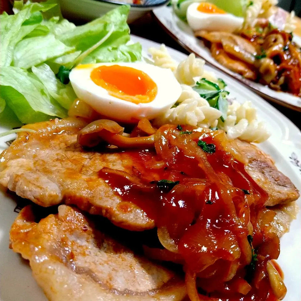 イチロッタさんの料理 豚ロースのケチャップ煮✨😋✨|とまと🍅さん