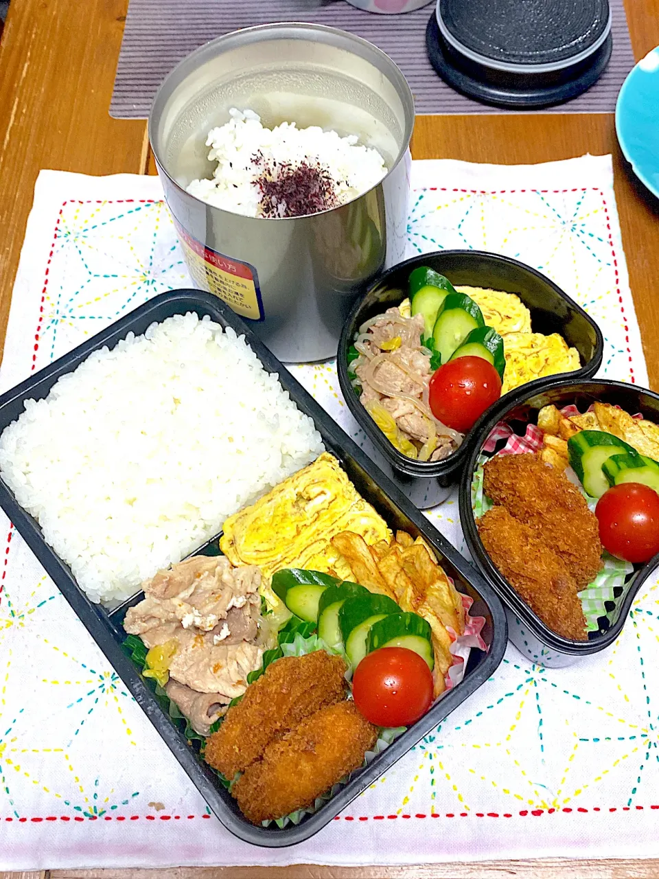 Snapdishの料理写真:1月18日火曜日クリームコロッケ弁当|アッキーさん