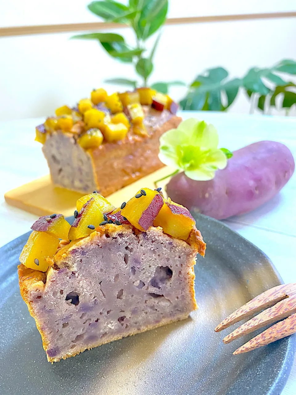 ちょこさんの料理 さつまいも尽くし！
大学芋とスイートポテトケーキ♡|ぽっちさん