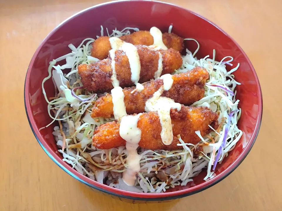 Snapdishの料理写真:ソース鶏カツ丼|chikakoさん