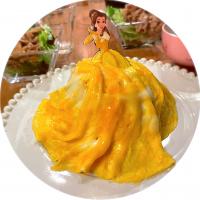 Belle's drape dress Omelette Rice