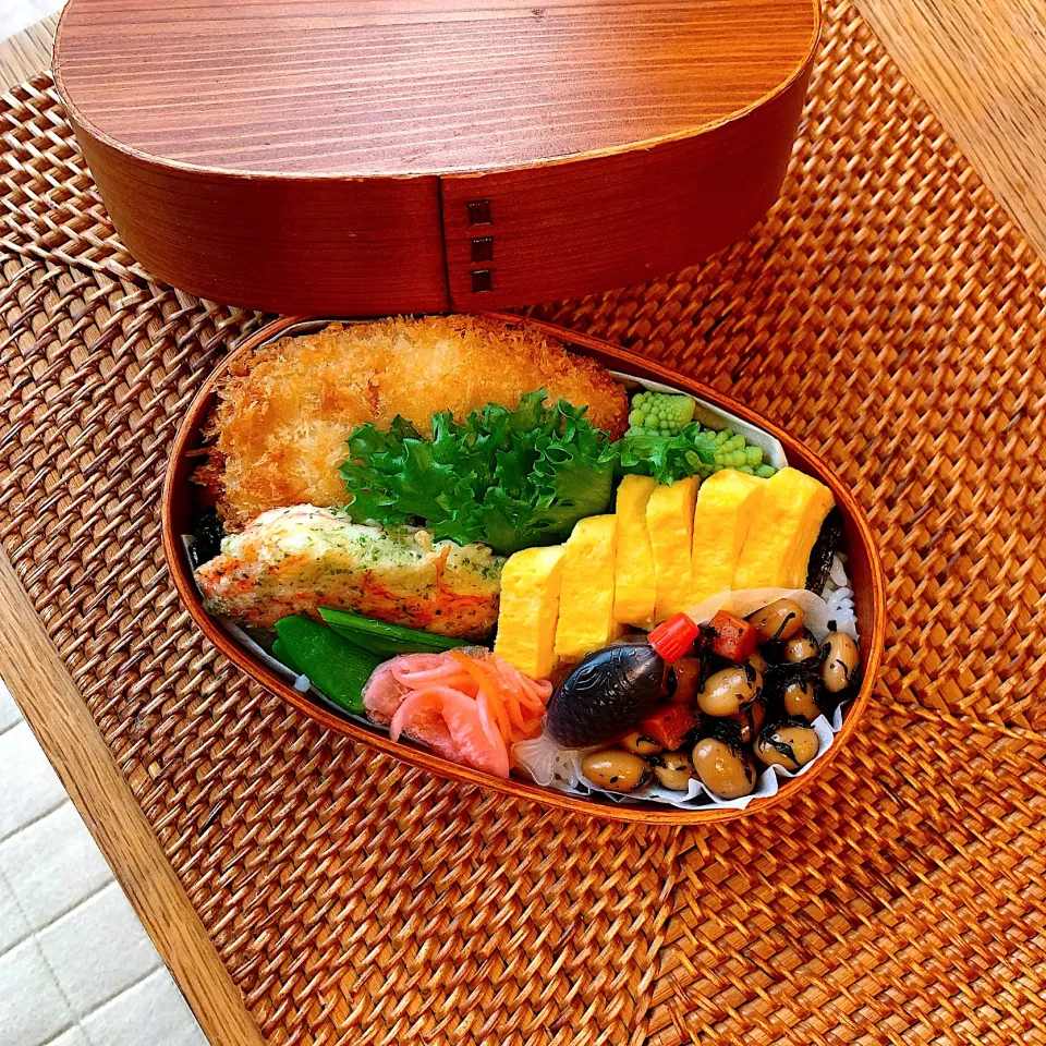 アジフライのっけ弁当✴︎|あやみんさん