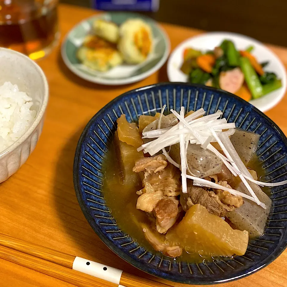 牛すじと大根の甘酒煮|ちぐあささん