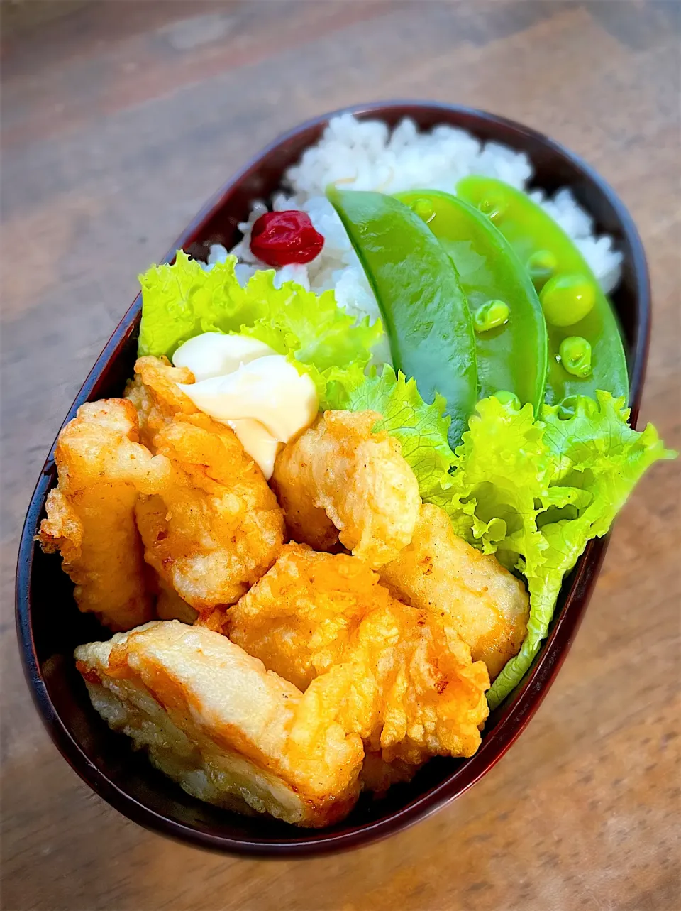 今日のお弁当・鶏胸肉の天ぷら|akiさん