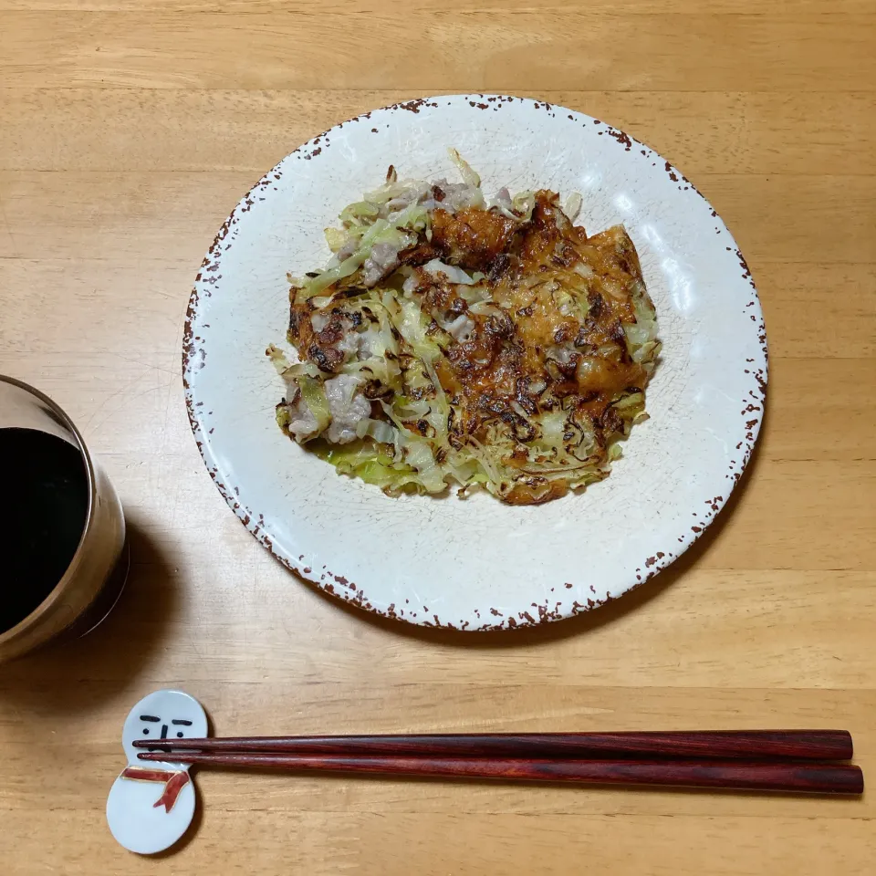 キャベツと豚こまのチーズ焼き🥬🧀|ちゃみこさん