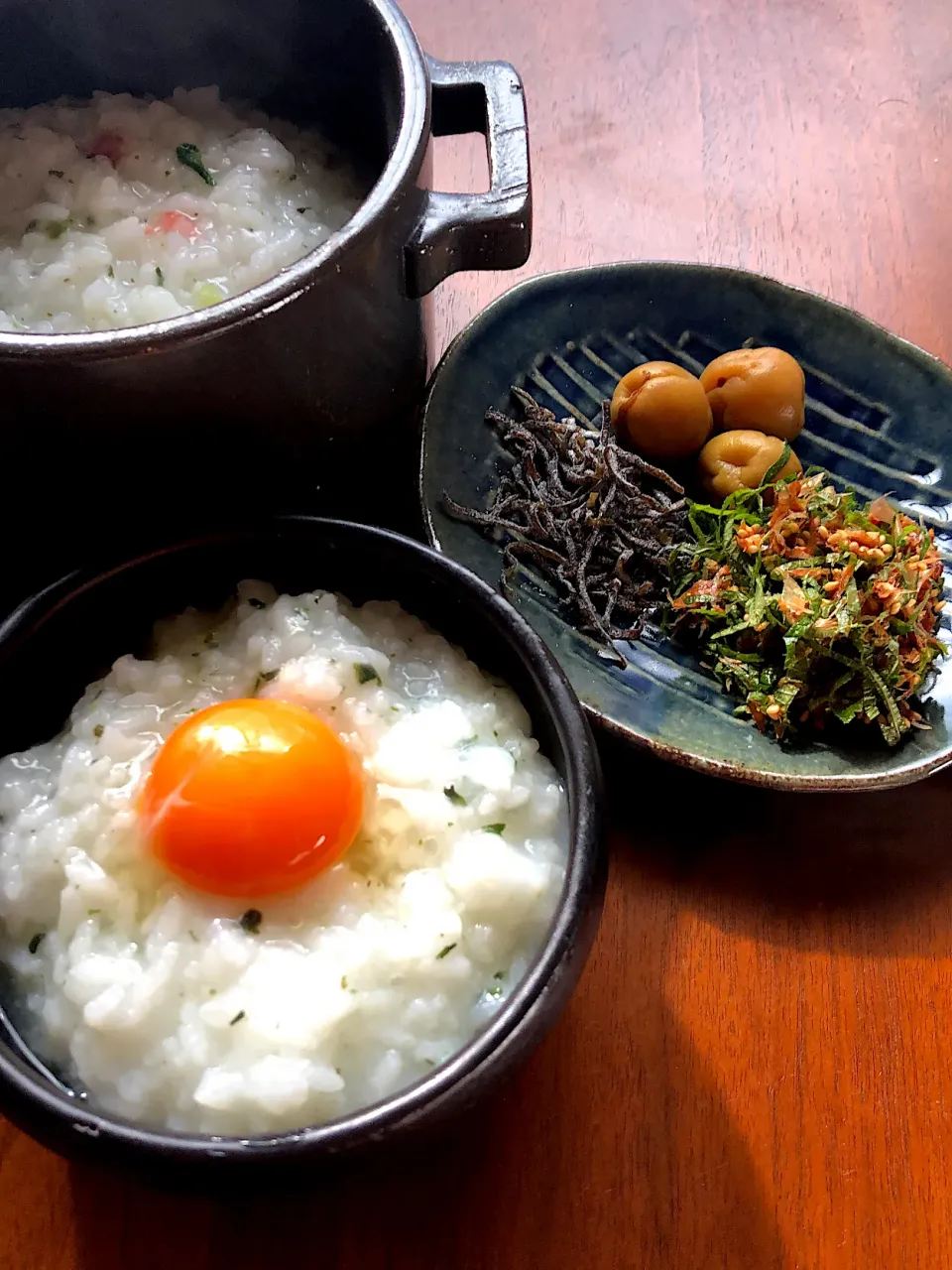 Snapdishの料理写真:七草粥の大寒卵かけご飯。|Nakaba Kobayashiさん