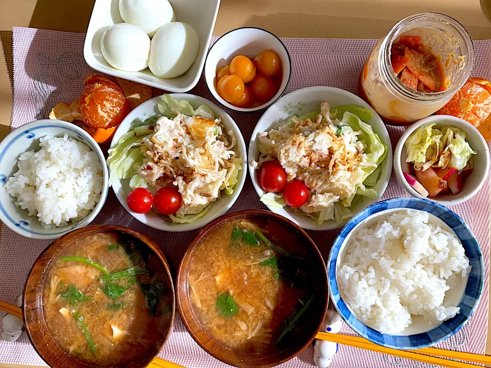 あったかいお味噌汁で♪ふたりお昼ごはん~(^^)❤︎|いつくしみちゃんさん