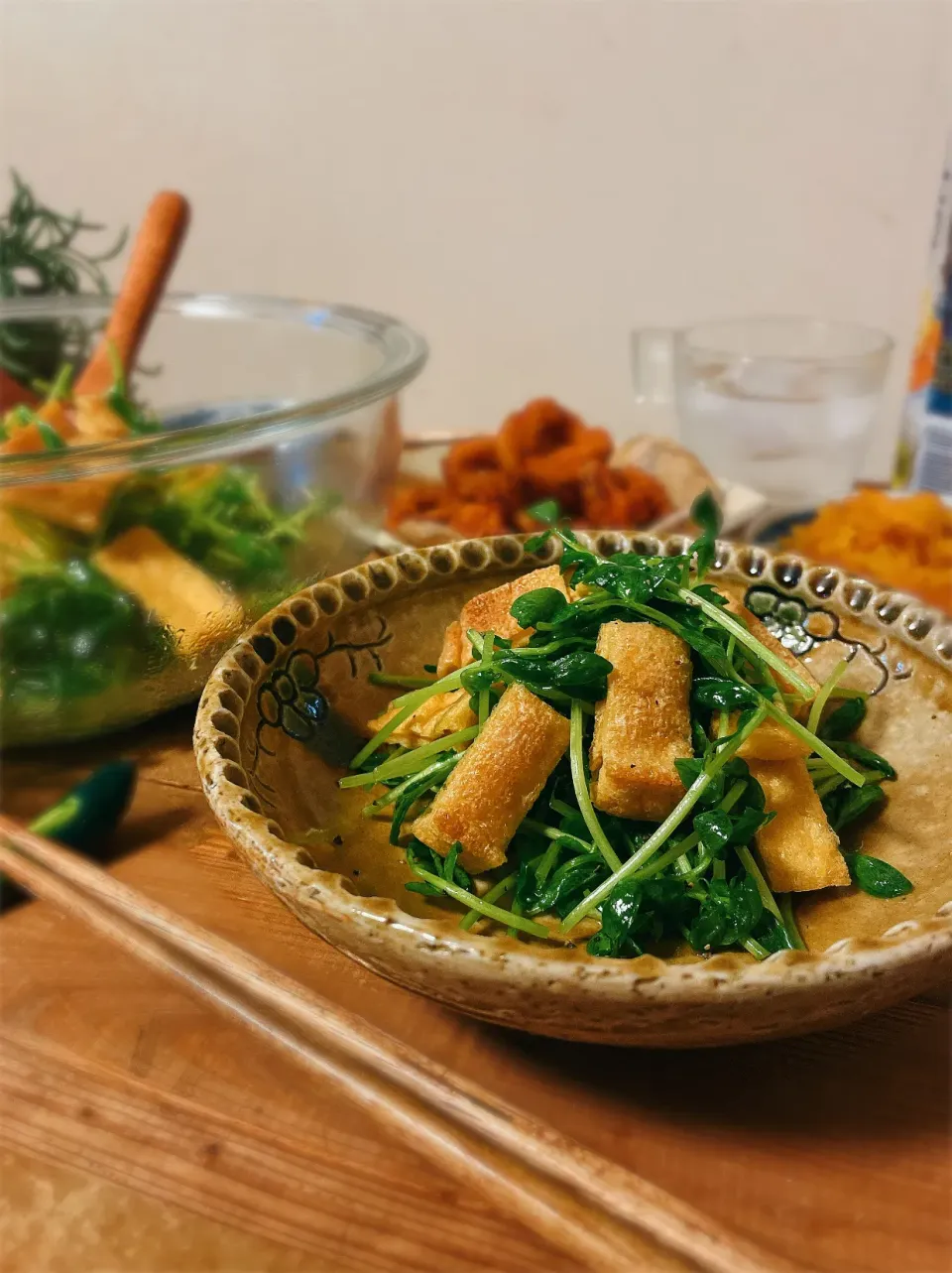 マユマユさんの料理 豆苗と油揚げのシャキシャキサラダ|Mariruさん