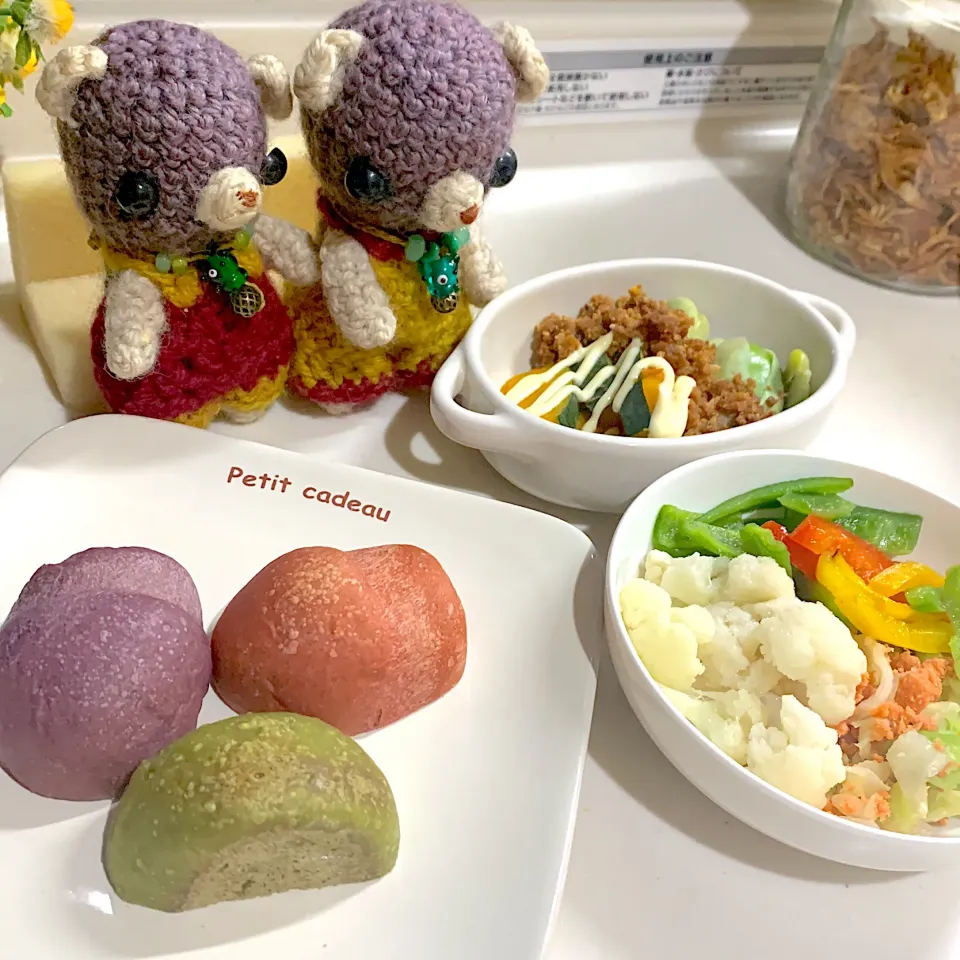 Snapdishの料理写真:朝ごぱん(￣▽￣)|chagashiさん