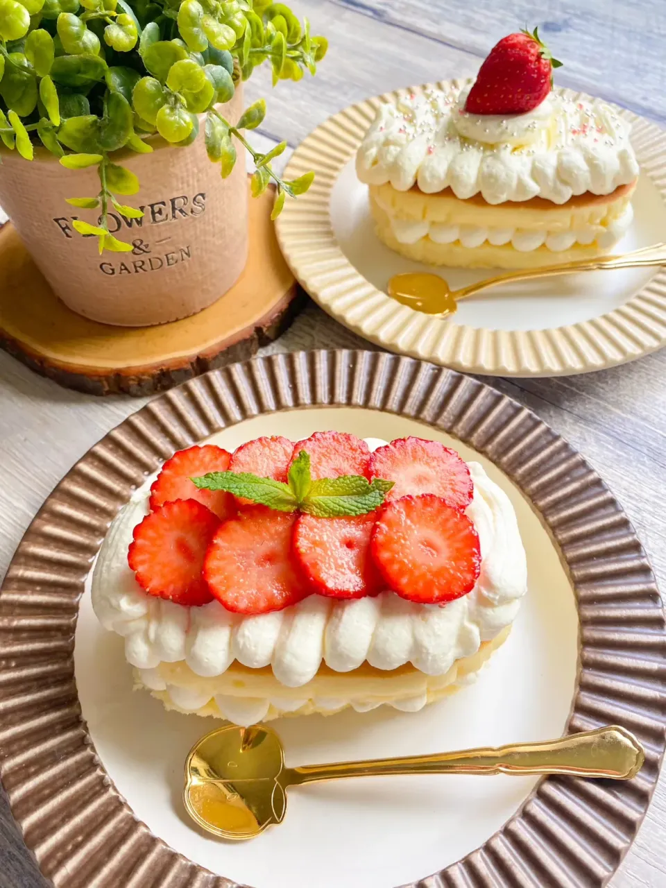 見た目も可愛い❤️いちごチーズ蒸しケーキ🍓|suzuさん