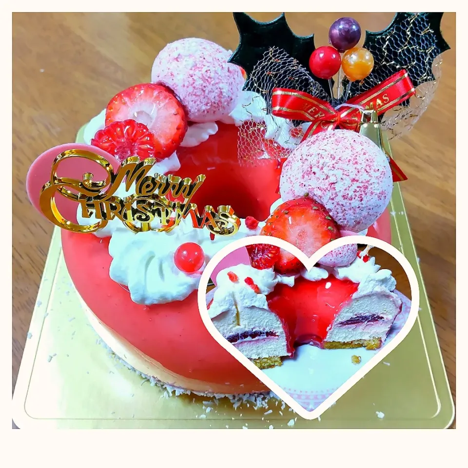 Snapdishの料理写真:１２月２５日　クリスマスケーキ❤️|いもこ。さん