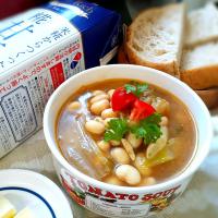 甘酒煮のリメイク🎶
コラーゲンたっぷりの大豆のスープ