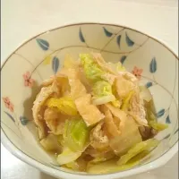 Snapdishの料理写真:簡単おかず❗白菜油揚げ煮浸し|ねぇあんたさん