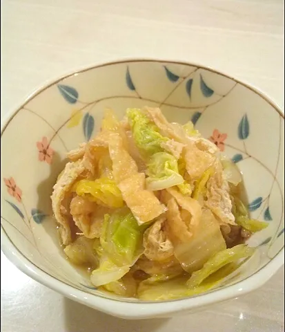 簡単おかず❗白菜油揚げ煮浸し|ねぇあんたさん