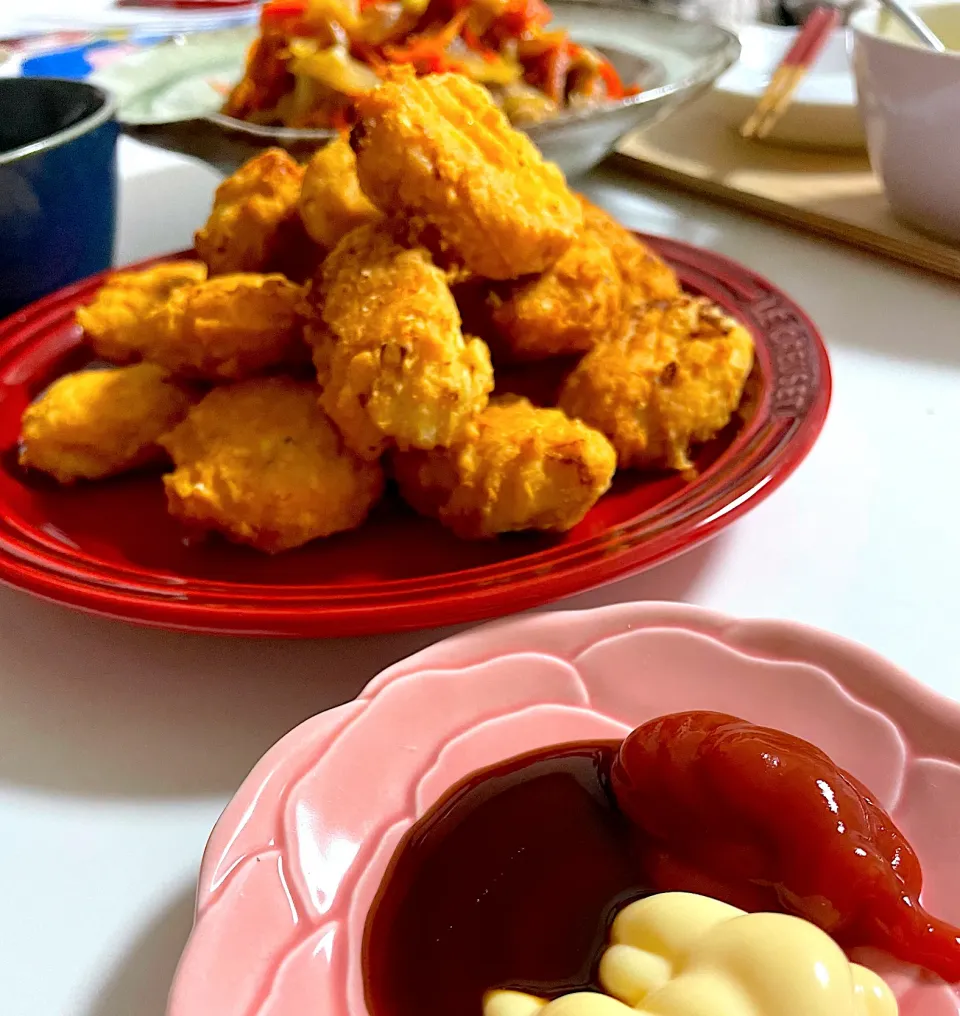 ラクうまごはんさんの料理 おからdeヤンニョムチキンナゲット|Ryokoさん