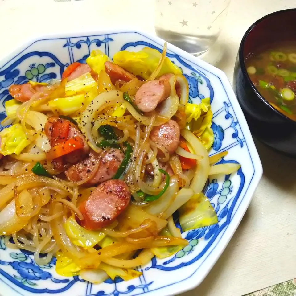 しらたき塩焼きそば|うたかた。さん