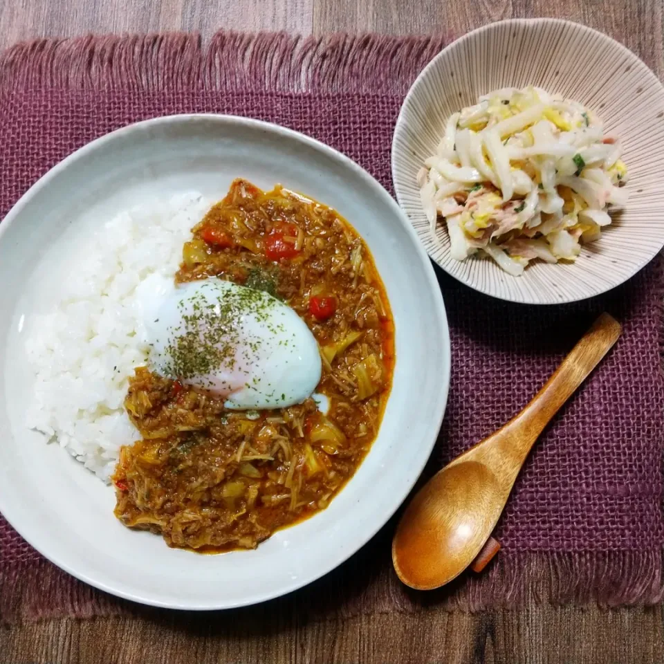 ミニトマトとエノキのキーマカレー|真希さん