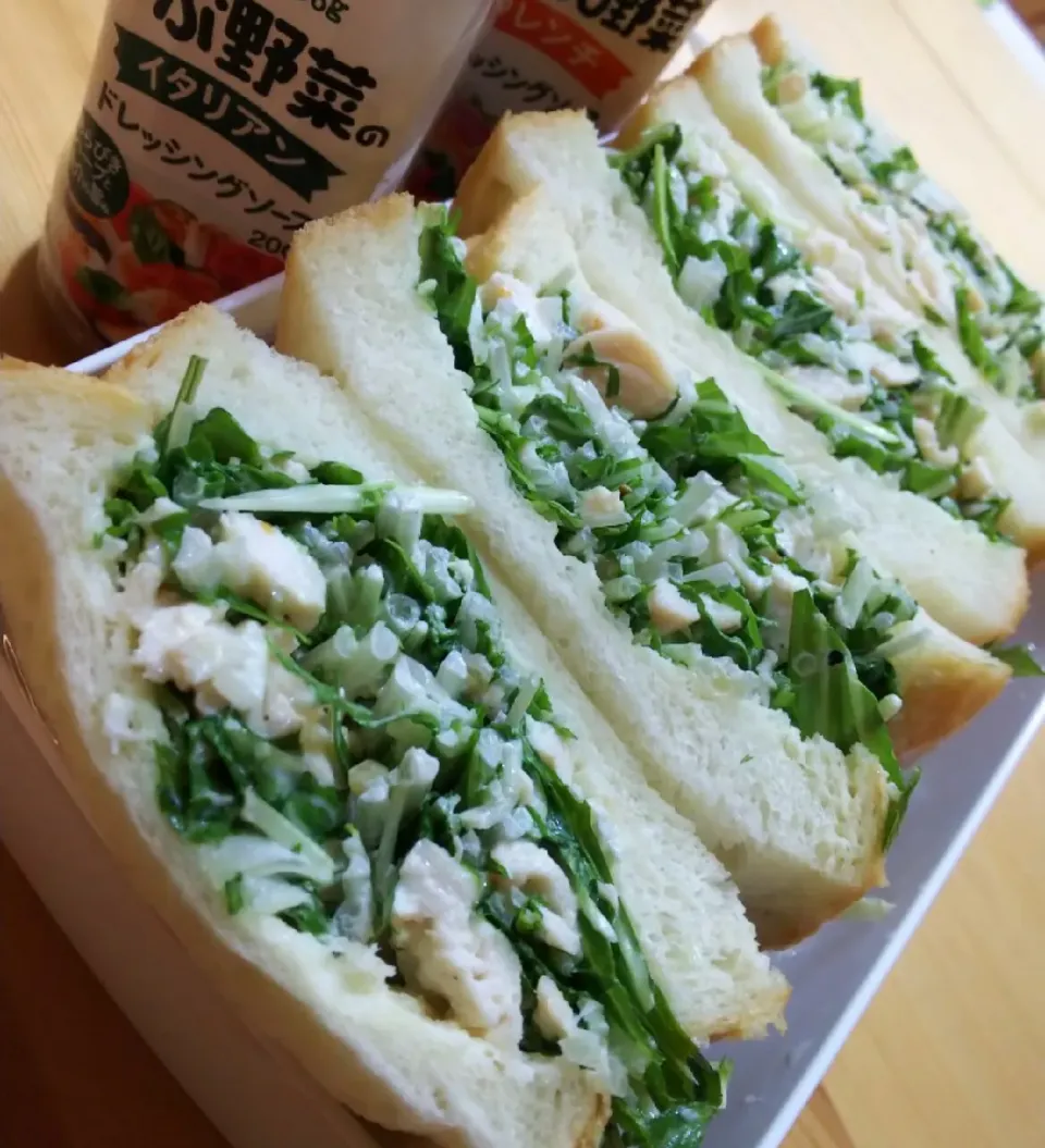 チキン野菜サンドイッチ🥪|薪clubさん