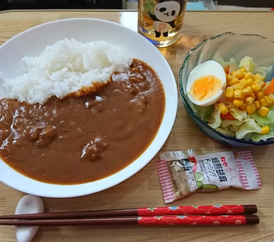 カレーライスと温野菜|しまだ ちえこさん