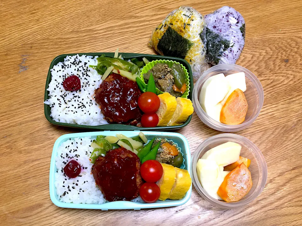 Snapdishの料理写真:ハンバーグ弁当|ゆさん