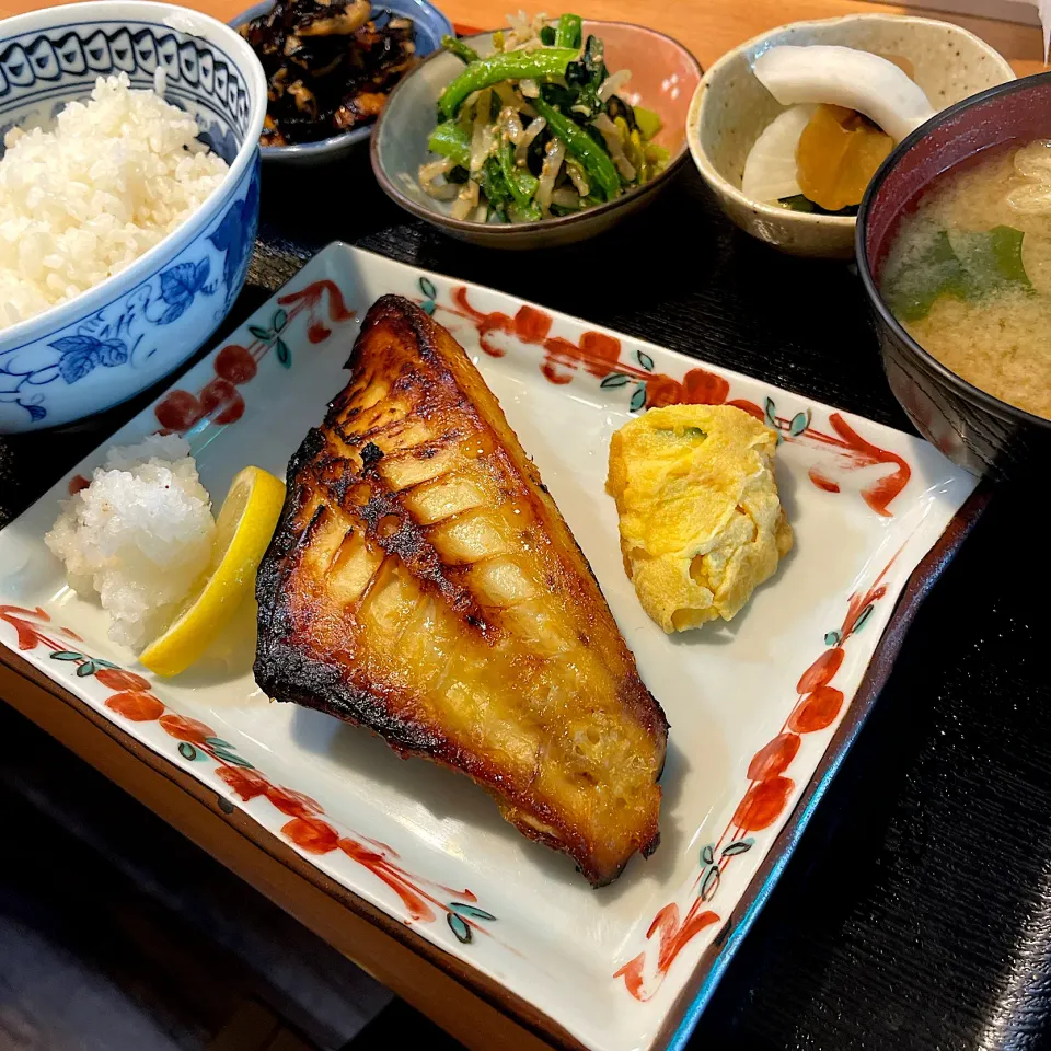 め鯛西京焼定食@わさび(月島)|塩豚骨さん