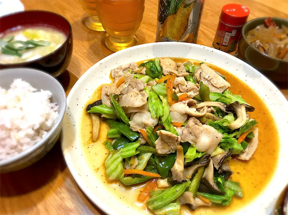 豚の生姜焼き定食|じゅんさんさん