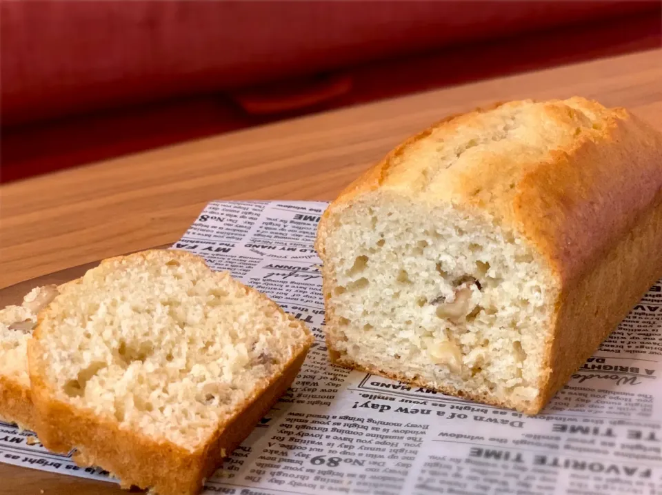 甘酒でしっとり！甘酒と胡桃のパウンドケーキ|ふくすけ食堂さん