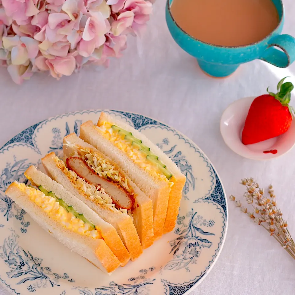 サンドイッチの朝ごはん🥪|kei  ( @kei.0408 )さん